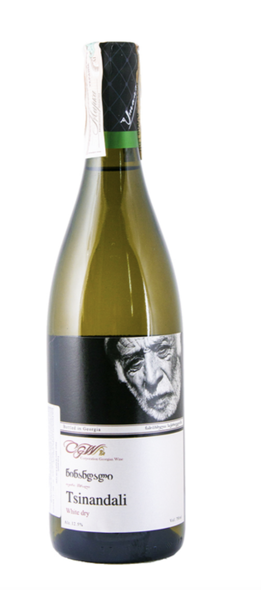 Вино Tsinandali біле сухе 0.75л ТМ Umano 12,5%